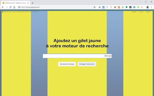 Ajoutez un gilet jaune à Google