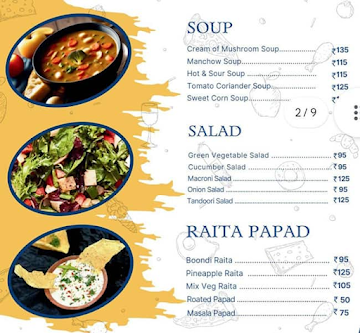 Blue Umbrella Cafe & Restaurant menu 