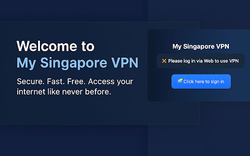My Singapore VPN – Secure & Free