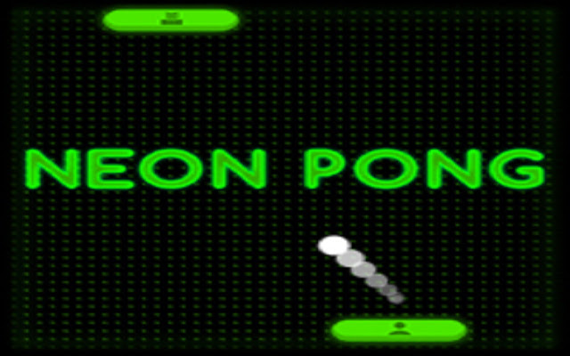 Neon Pong chrome extension