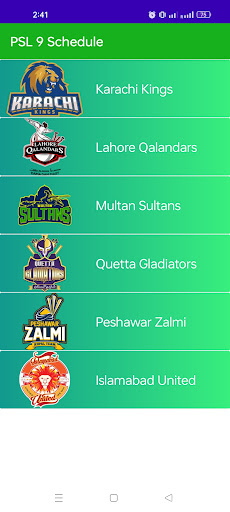 Screenshot PSL 9 Schedule 2024 Live Score