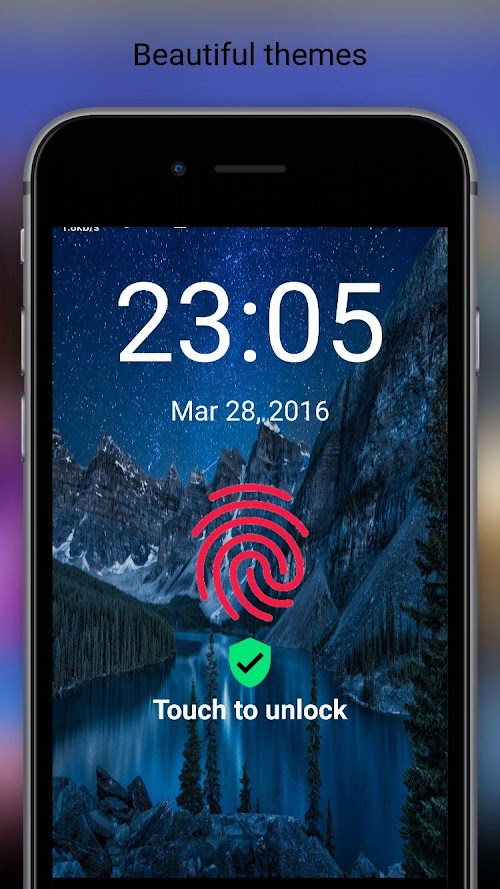 Android application Fingerprint Touch Unlock prank screenshort