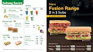 Subway menu 2