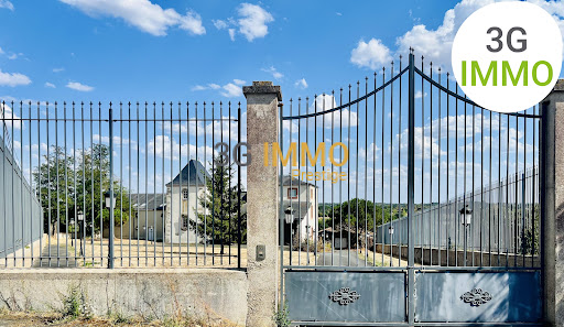 Wrought iron gate before property in this luxury property for sale in Mazières-en-Mauges ($951,621 - 505 m²)
