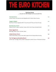 The Euro Kitchen menu 4