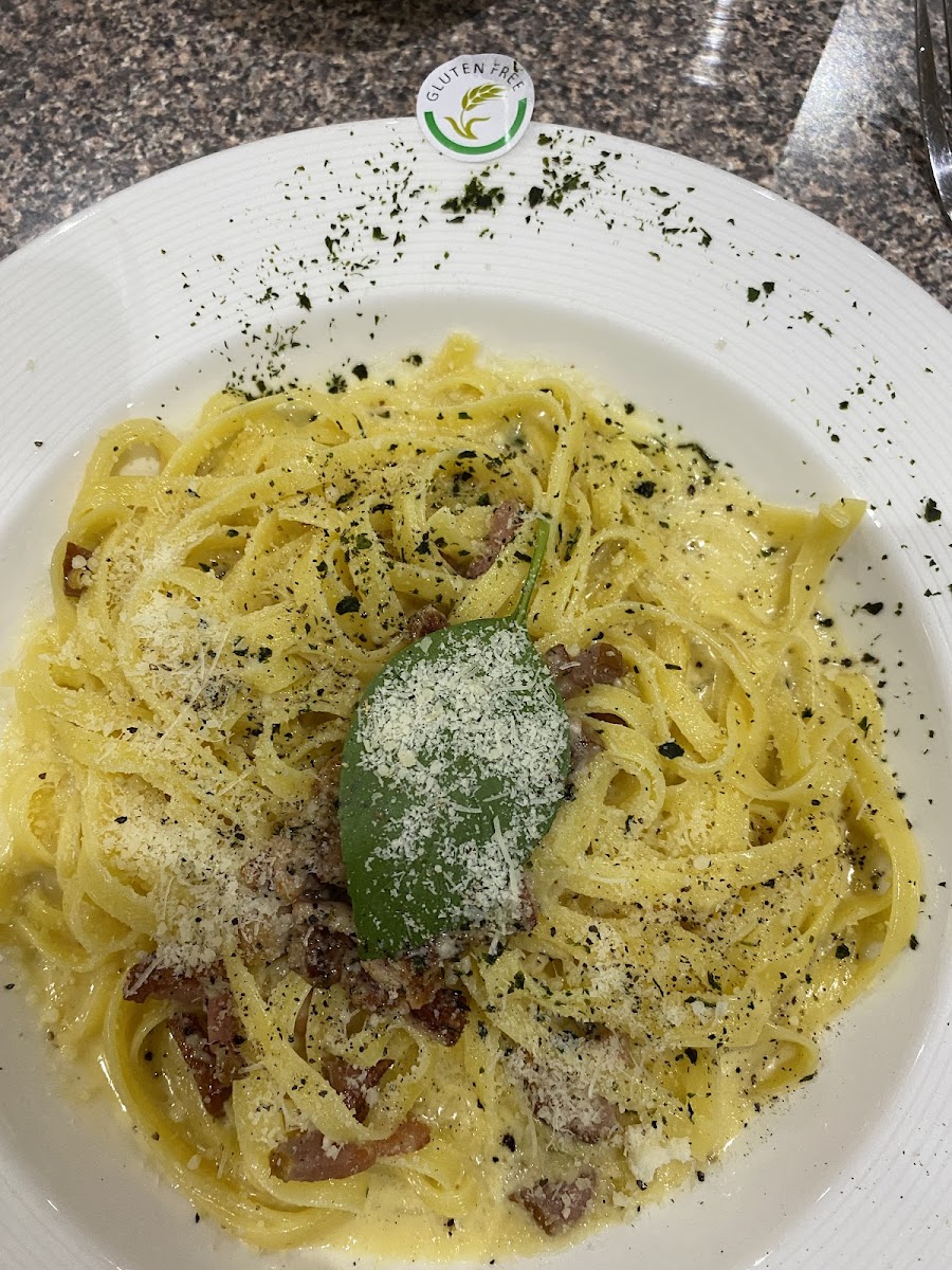 GF pasta  Carbonara Uk