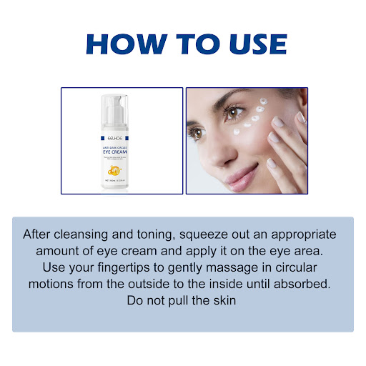 Title 3, Collagen Dark Circles Eye Cream reduces the app...