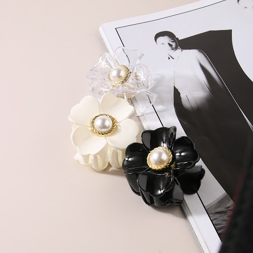 Title 2, French Romantic Flower Clasp Pearl Hairpin for ...