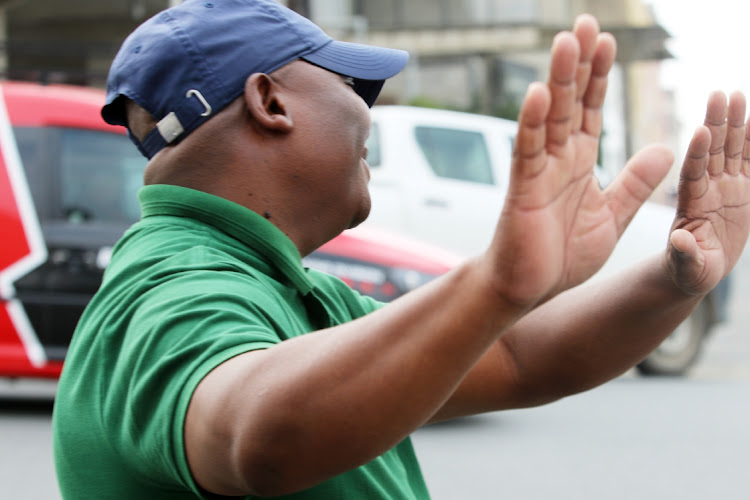 Siyakhangela Ndevu owner of the Enyobeni tavern in scenary park where 21 young peple lost their lives, seen here after a brief appearance at the East London Magistrate court.