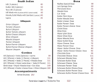 Radhey Idli Dosa Cafe menu 1