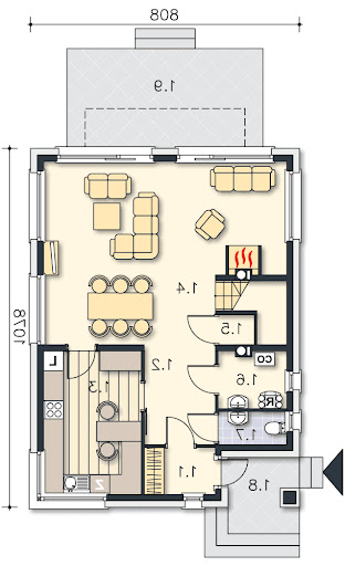 Ulm DCP235 - Rzut parteru