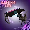 Bàn Gaming Led Rgb Chân Sắt Chắc Chắn , Bàn Làm Việc Chân Chữ K, Z Mặt Gỗ Mdf