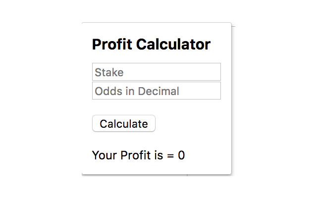 Odds and Stake Preview image 0