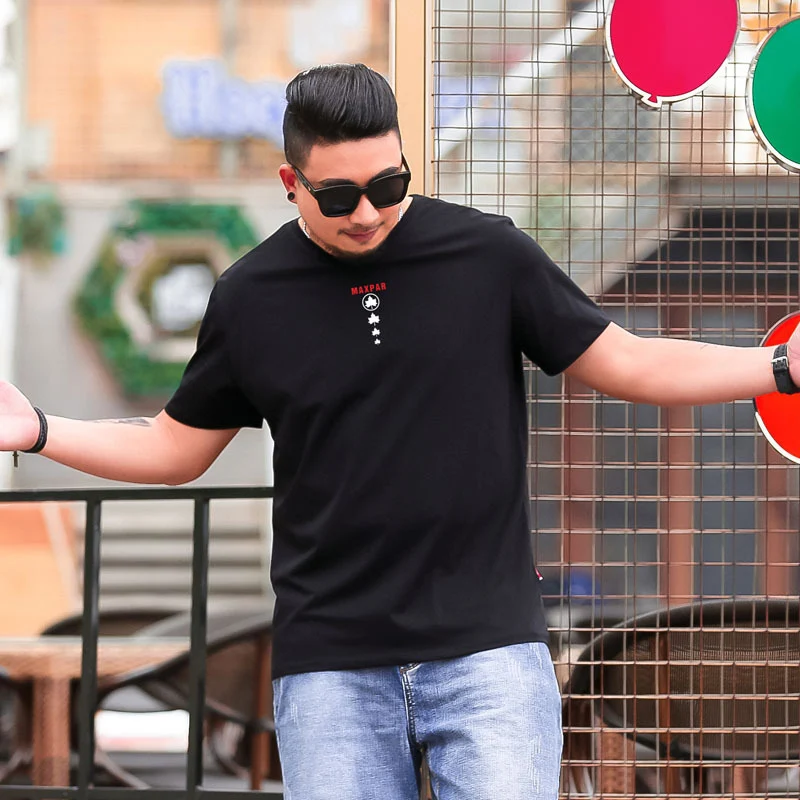 Summer Plus Size Men's Print Plus Size T Shirt