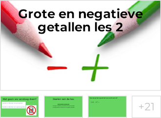 H3 Grote en negatieve getallen les 2