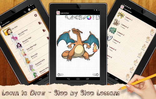 Android application Learn To Draw Pokemonster screenshort