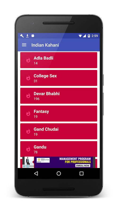 Android application Indian Kamasutra Storie(Hindi) screenshort