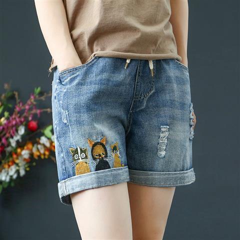 Title 11, Tube Loose Casual Retro Curled Embroidery Top. ...