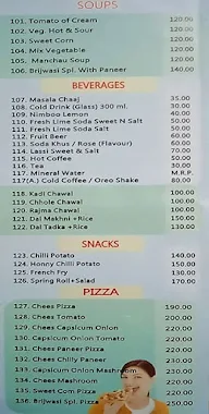 Brijwasi Restaurant menu 7