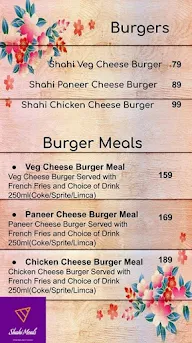 Shahi Meals menu 1