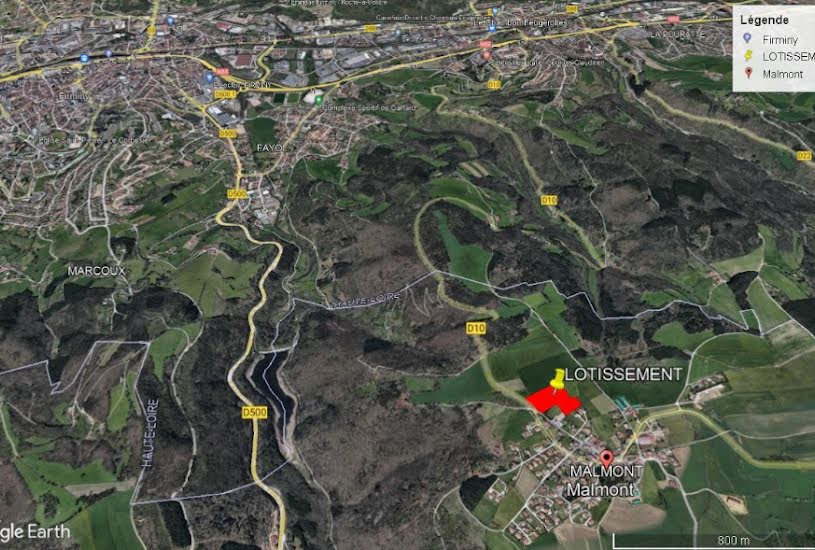  Vente Terrain à bâtir - 880m² à Saint-Just-Malmont (43240) 