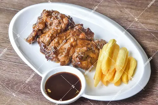 Baked Hot Wings With Fries