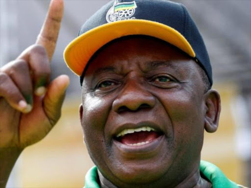 The new ANC chair Cyril Ramaphosa./REUTERS