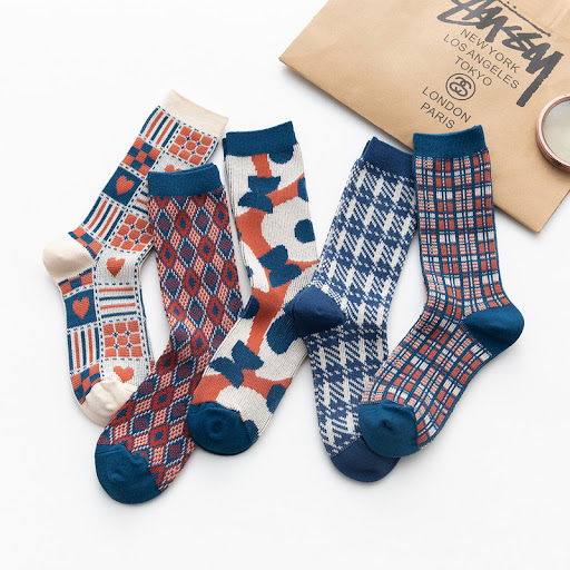 Title 5, Autumn New Double-needle Double-way Socks Manuf...
