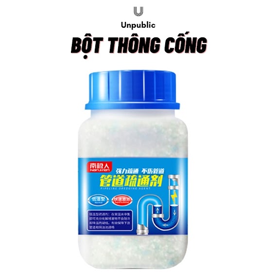 [Mã Bmlt35 Giảm Đến 35K] Bột Thông Tắc Cống Unpublic Hg20 Dung Tích 200G