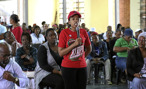 Slindile Mbhele was one of the Soweto residents attending the NHI hearings.