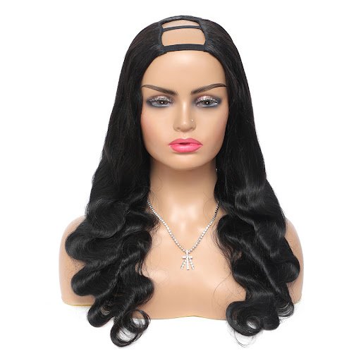 Title 6, Forever Glueless Body Wave U Part Wig 150 Densi...