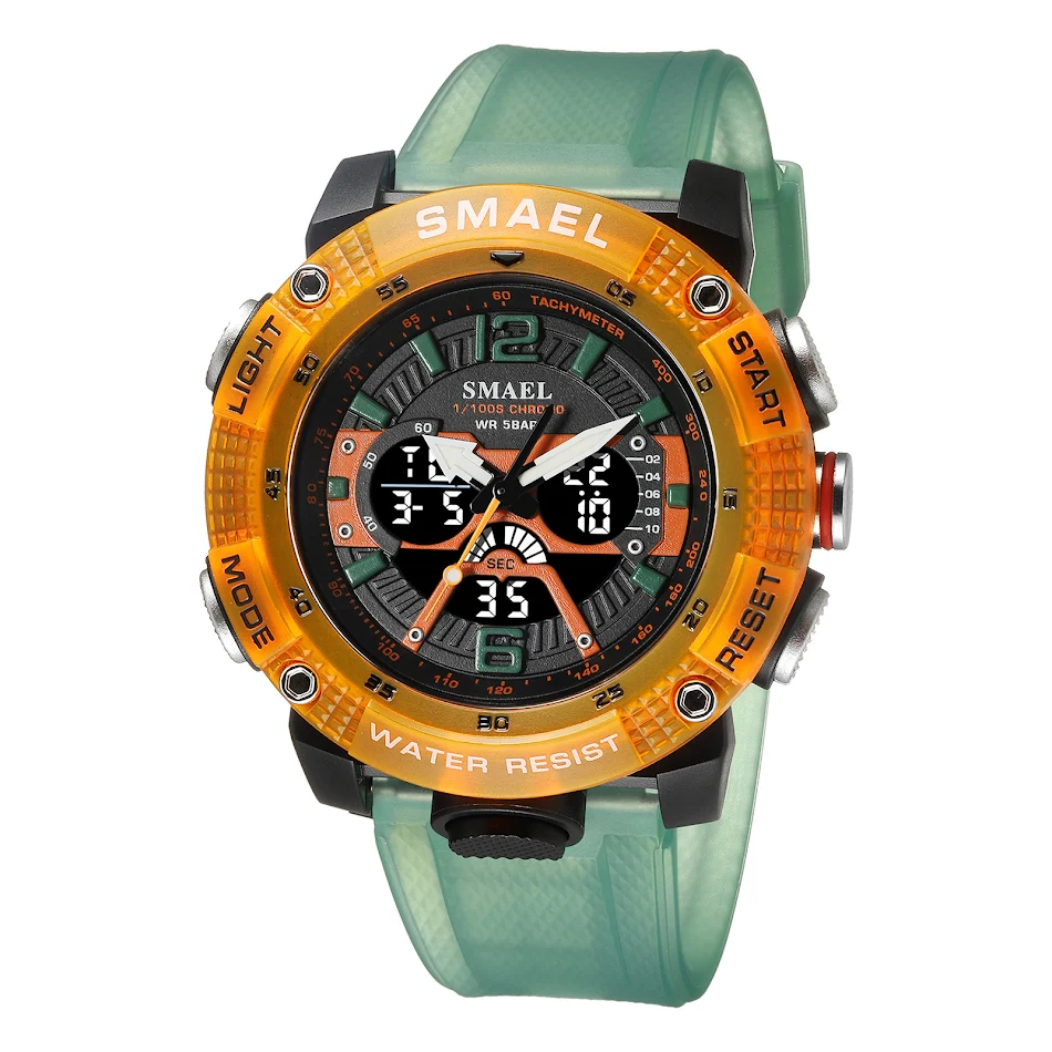 Multifunctioneel Lichtgevend Herenhorloge voor Buitensporten Perfect voor outdoor sporten, nachtelijke activiteiten en avonturen. Stevig en functioneel.