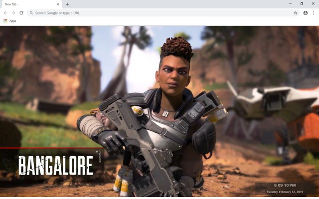 Apex Legends Bangalore New Tab Theme