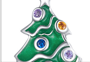Title 6, Colorful Christmas Tree Beaded Bracelet Pendant...