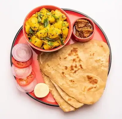 Aloo Sukhi Sabji [250Ml] + [2 Bihari Paratha] - Darbhanga Sepcial