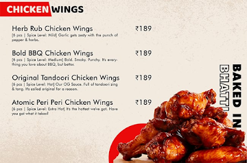 Bhatti Chicken Wings menu 