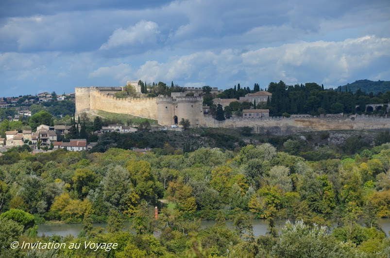 Avignon, Rocher des Doms, vue sur le Fort St André