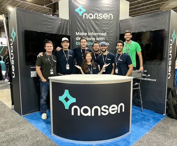 Nansen staff at trade show booth