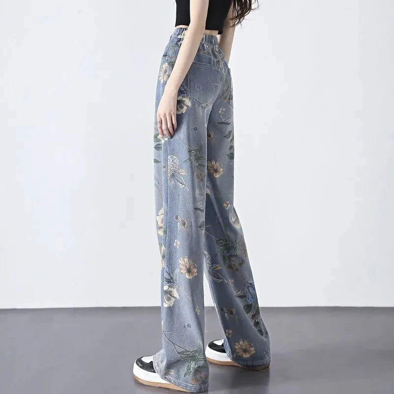 Women's Printed Jeans High Waist Slimming for a flattering fit and stylish look. Enjoy comfort and confidence with these