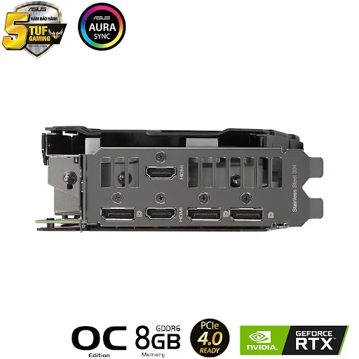 Card màn hình Asus TUF Gaming GeForce RTX 3060 Ti V2 OC Edition 8GB