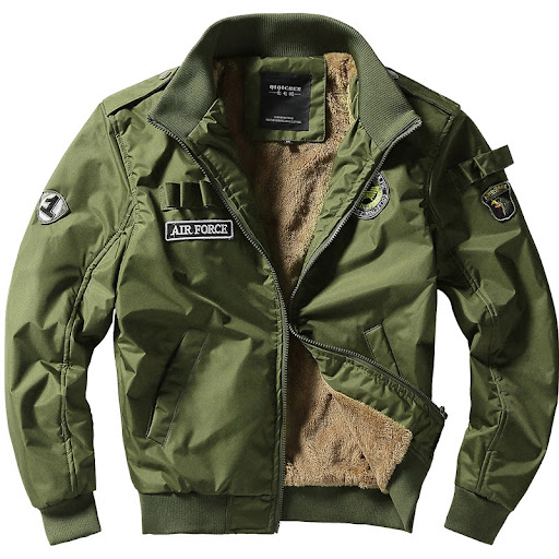 Title 1, Mens Plus Fleece Padded Flight Jacket, offerin...