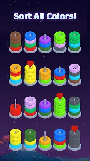 Screenshot Color Hoop Sort - Ring Puzzle