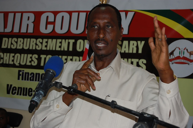 Wajir County Governor Mohamed Abdi in Wajir town on Saturday.