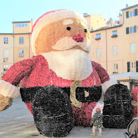 il bimbo parla con babbo natale di 