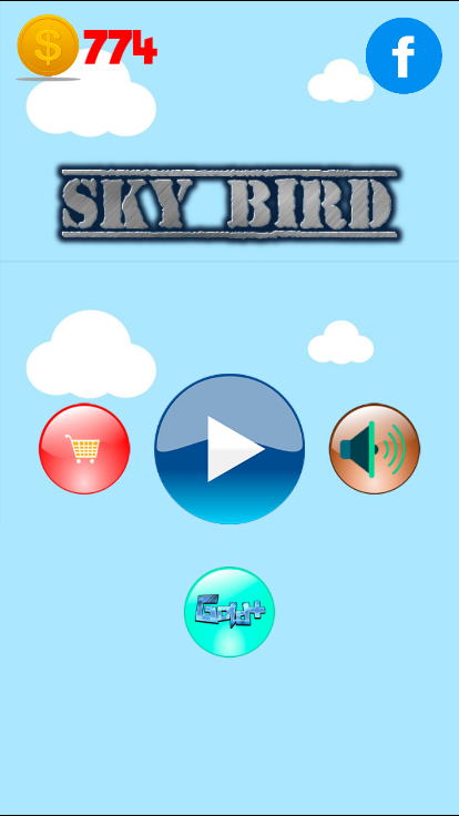 Android application Sky Bird screenshort