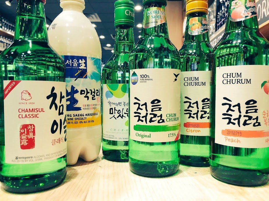 soju and makgeolli