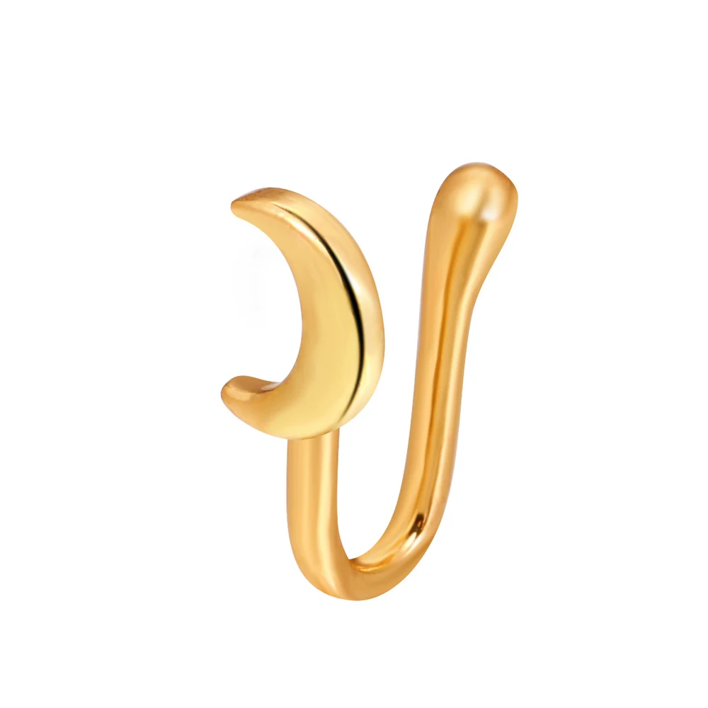 Title 6, Clip de nez en forme de U étoile en zircon incr...