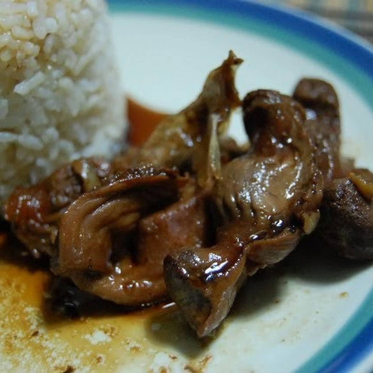 CHICKEN GIZZARD ADOBO