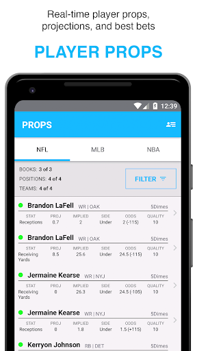 Screenshot FantasyLabs - DFS Lineup Build