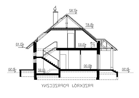 BW-51 wariant 1 - Przekrój